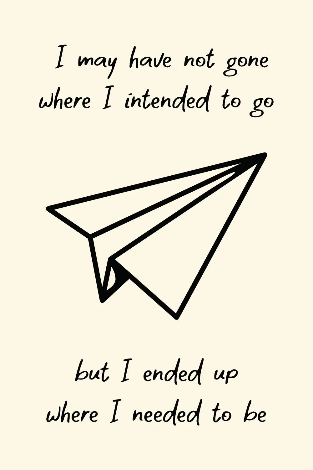 a black and white drawing of a paper airplane