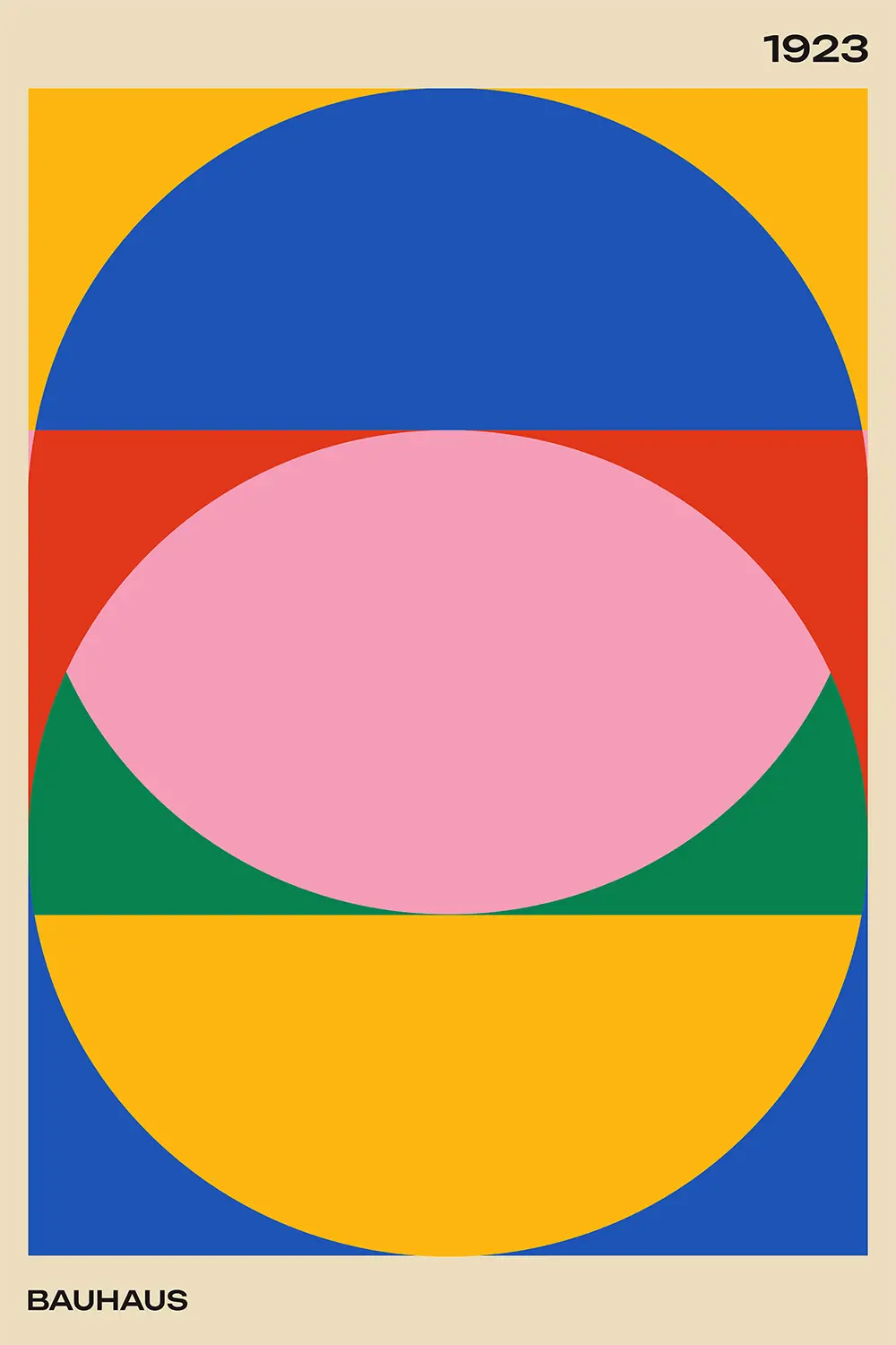 a poster of a fish in a circle